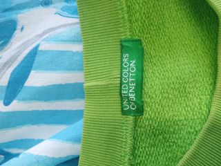 Felpa Benetton Bambino Verde