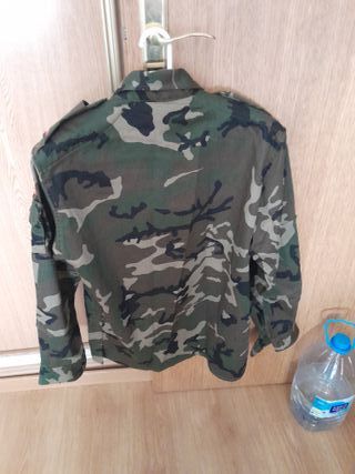 Camisa militar camuflaje verde