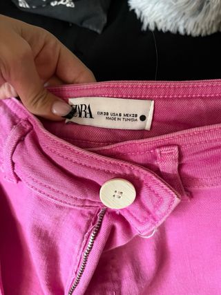 Pantalones Zara Rosa Talla [Talla]