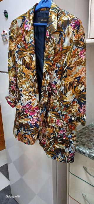 Blazer Zara Basic Estampado Floral