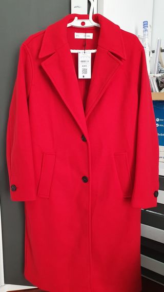 Abrigo mujer Sfera Rojo, sin estrenar