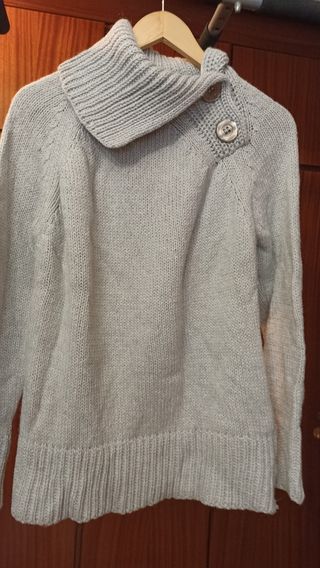 Jersey Cortefiel cuello vuelto botones