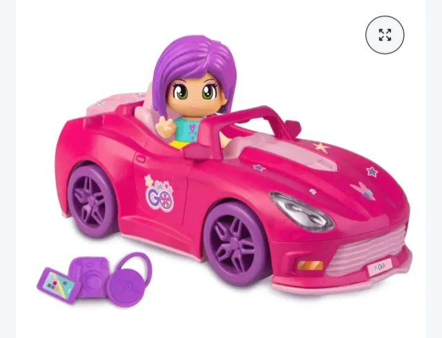 Coche Pinypon Rosa con Accesorios