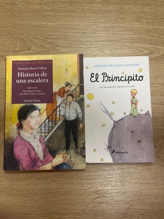 libros / historia de una escalera / el principito 
