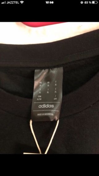 Sudadera Adidas Negra Talla XL