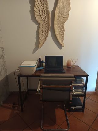 Escritorio madera y metal