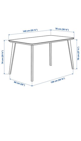 Mesa comedor o escritorio madera Ikea Lisabo