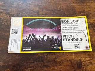 Biglietto collezione Bon Jovi 