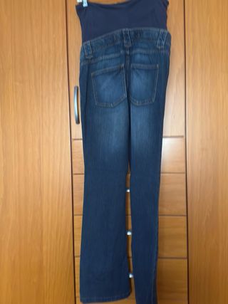 Pantalón premamá vaquero azul