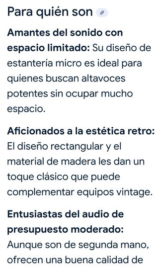 Altavoces Infinity estantería