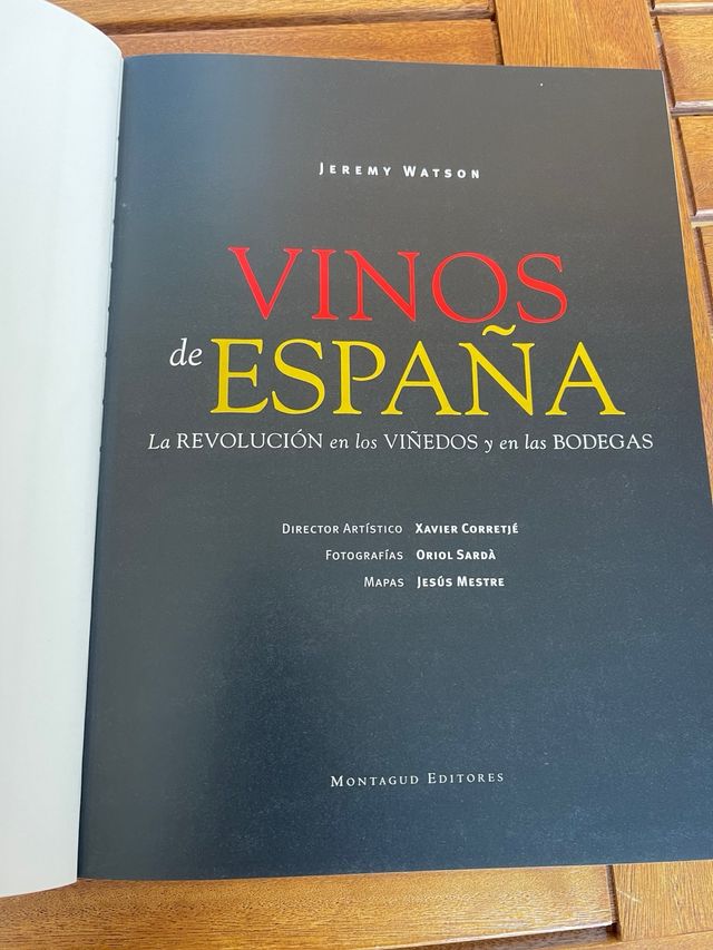 LIBRO VINOS DE ESPAÑA ideal coleccionistas