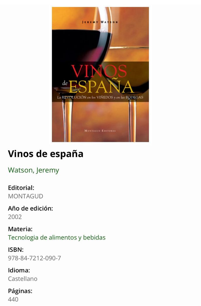LIBRO VINOS DE ESPAÑA ideal coleccionistas