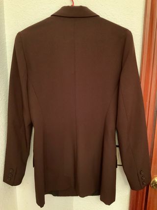 Blazer Zara Mujer Marrón
