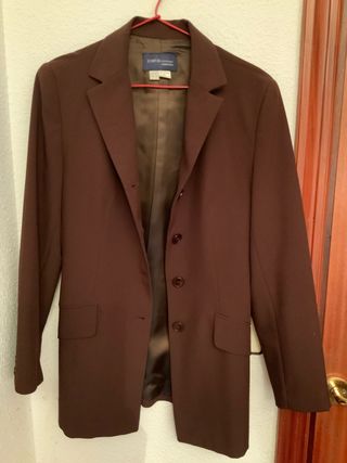 Blazer Zara Mujer Marrón