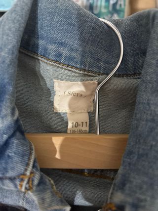 Chaqueta vaquera azul sin mangas talla 10 11 