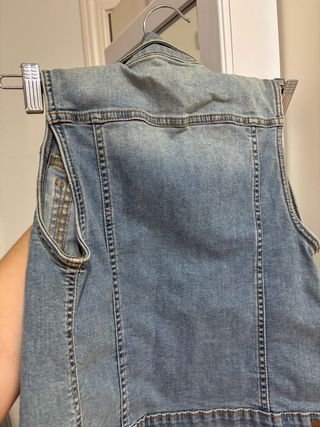 Chaqueta vaquera azul sin mangas talla 10 11 
