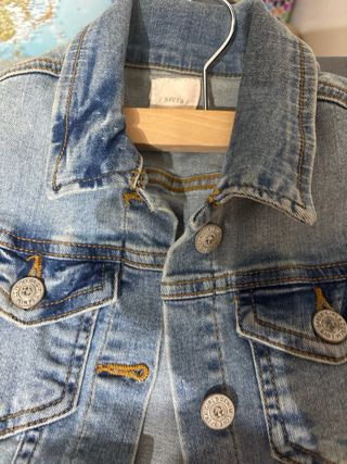 Chaqueta vaquera azul sin mangas talla 10 11 