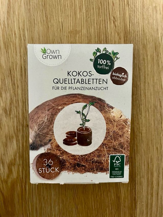 36 pastiglie cocco per semina