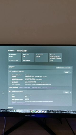 PC GAMING RX580/32GB RAM/12 HILOS

