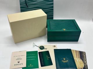 Caja de reloj Rolex verde