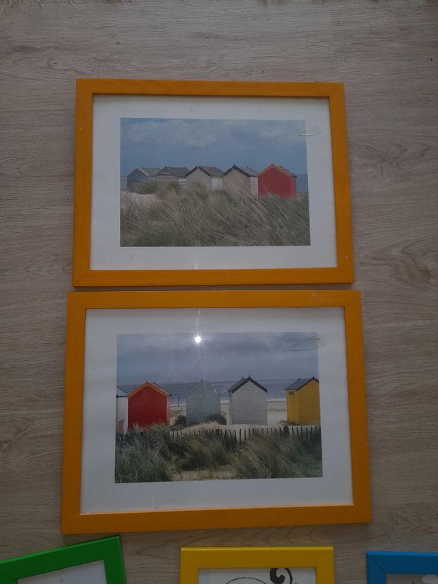 8 Cuadros solo 5€ para tus fotos marco madera