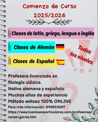 Clases online de latín, griego y lengua 