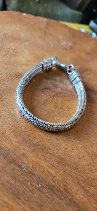 Bracciale snake in argento