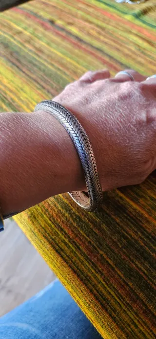 Bracciale snake in argento