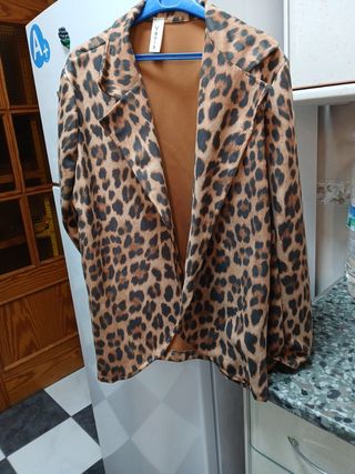 Blazer estampado leopardo Vanis