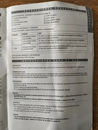 Batidora Amasadora Imetec 