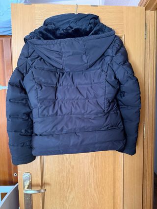 Abrigo plumas Zara negro