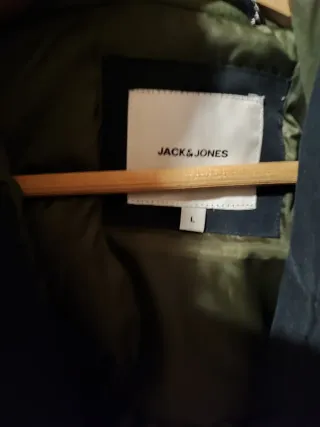 Chaqueta abrigo Jack & Jones azul hombre talla L