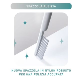 Scopino Wc Silicone con Supporto, Grigio