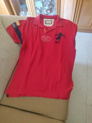 Polo Pedro del Hierro Rojo Talla M