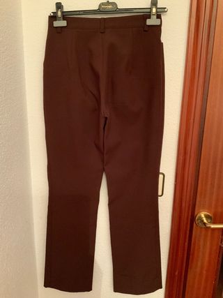 Pantalón mujer ZARA marrón