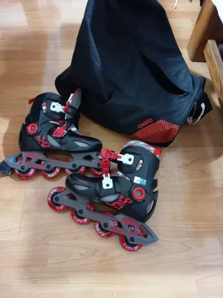 Patines en línea Oxelo Talla 32-34 y bolsa 