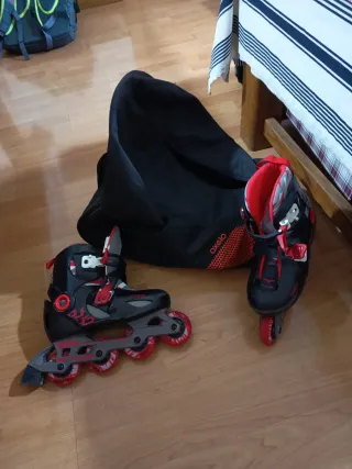 Patines en línea Oxelo Talla 32-34 y bolsa 