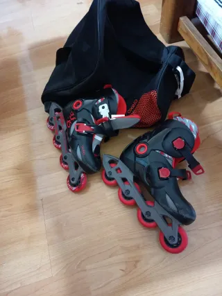 Patines en línea Oxelo Talla 32-34 y bolsa 