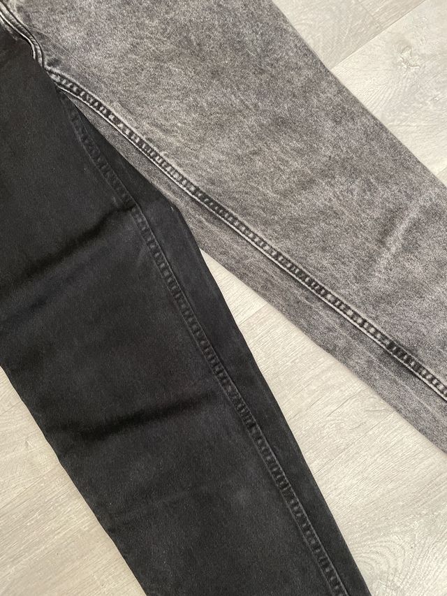 Pantalón vaquero bicolor