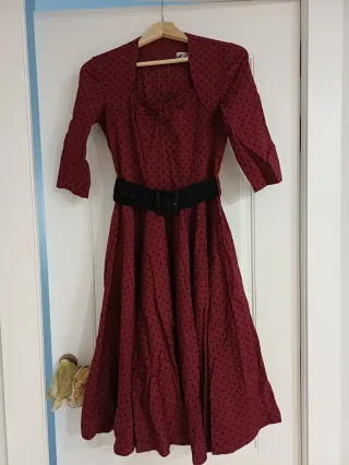 Vestido Hell Bunny lunares Estilo Vintage 50s