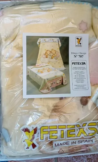 Manta cuna Fetexa Oso y Ovejas