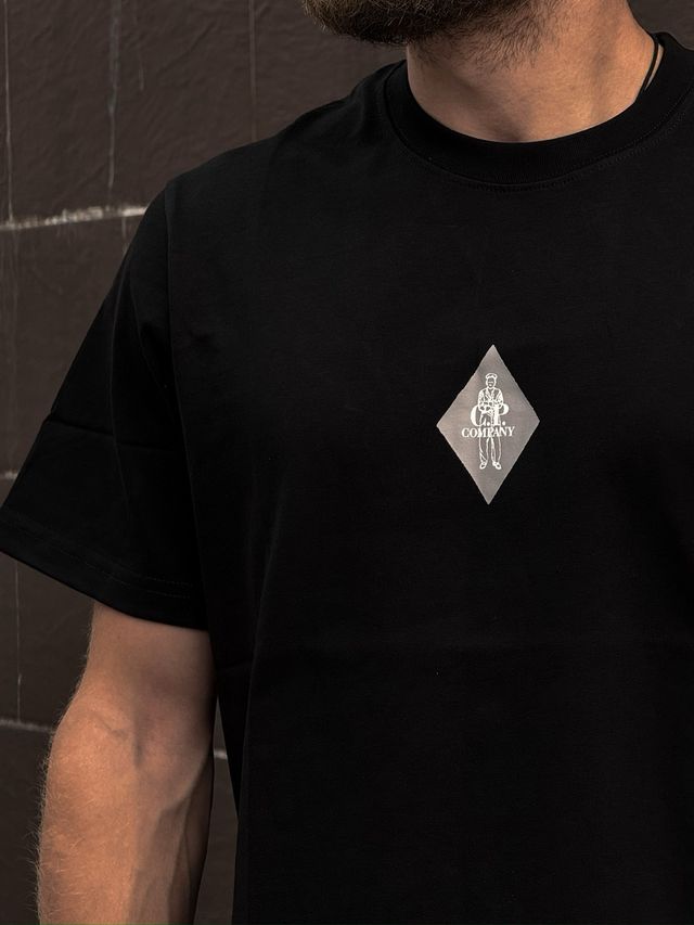“UNICO” Camiseta de C.P. Company Negra no es Stone