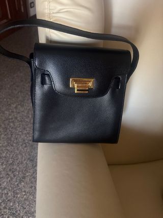 Borsa Etro Pelle Nera Dettagli Oro