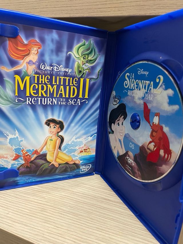 lote 2 DVD la sirenita 2 y la dama y el vagabundo2