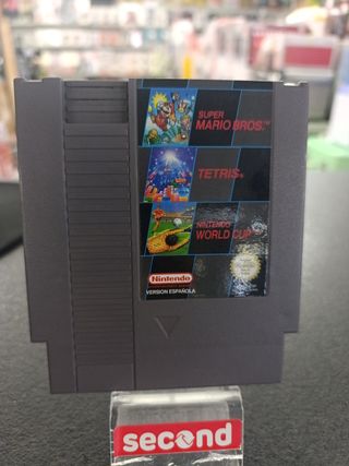 Cartucho NES Super Mario Bros, Tetris, World Cup