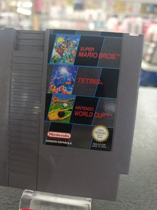 Cartucho NES Super Mario Bros, Tetris, World Cup
