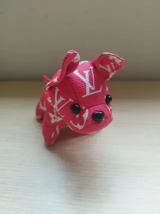 Llavero Perro Louis Vuitton Rosa