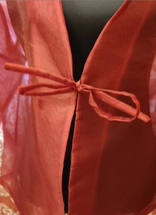 Bolero Organza Rojo Talla L