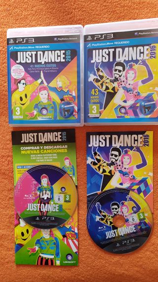 Lote 2 Juegos PS3 Just Dance 2015 y 2016