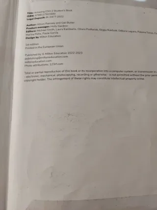 Amazing ESO 2 Student book